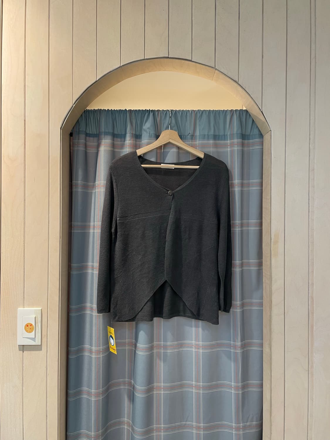 일본빈티지 원버튼볼레로가디건  상품이미지2