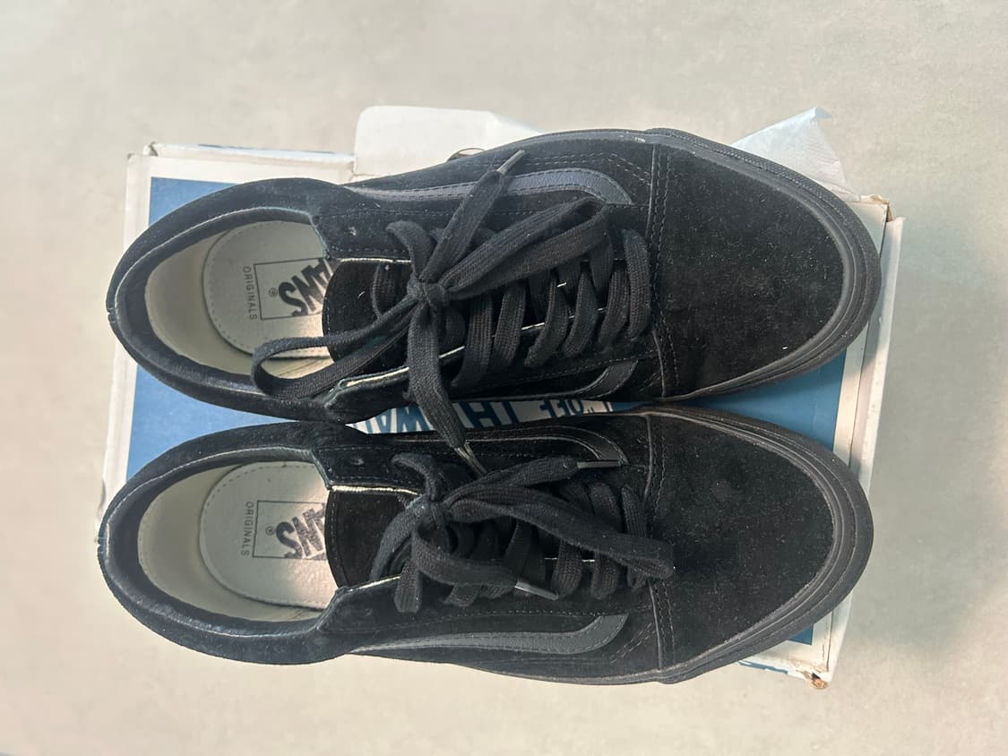 반스 볼트 올드스쿨 스웨이드 올블랙 270 상품이미지4