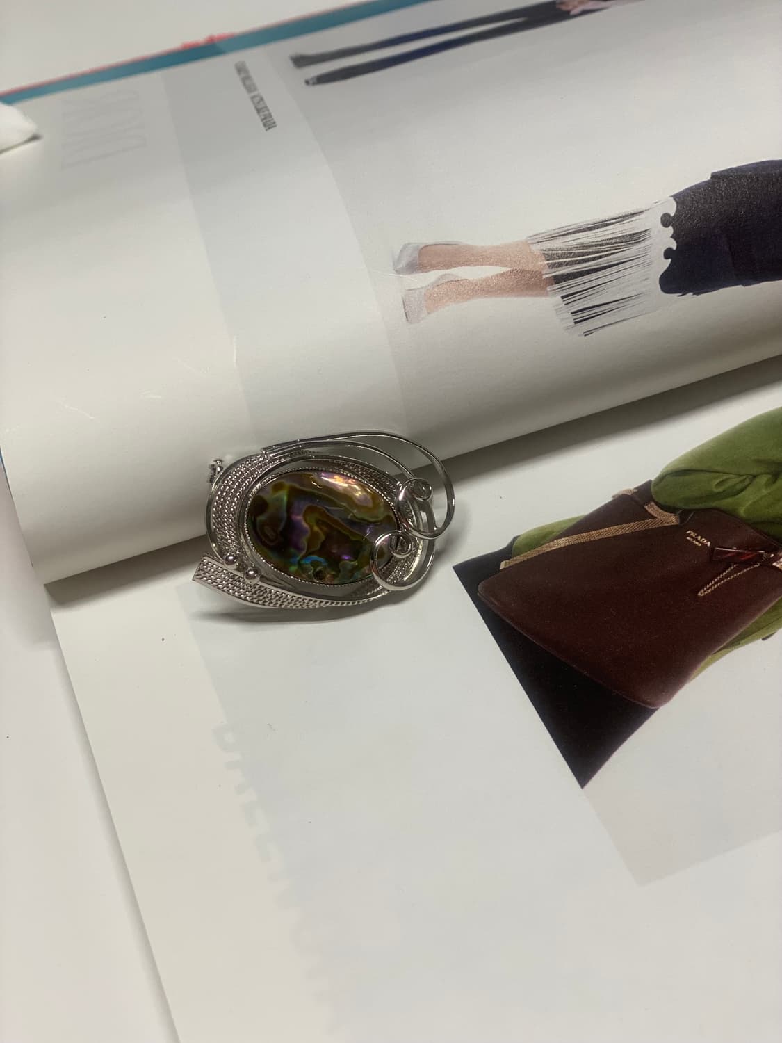 빈티지 아발론 자개 브로치 상품이미지4