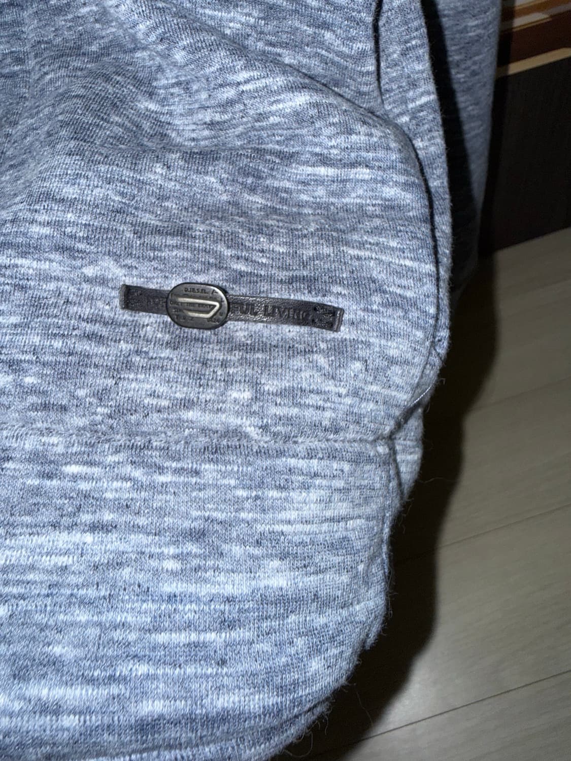 디젤 더블 버튼 숄카라 가디건 (그레이) 상품이미지3