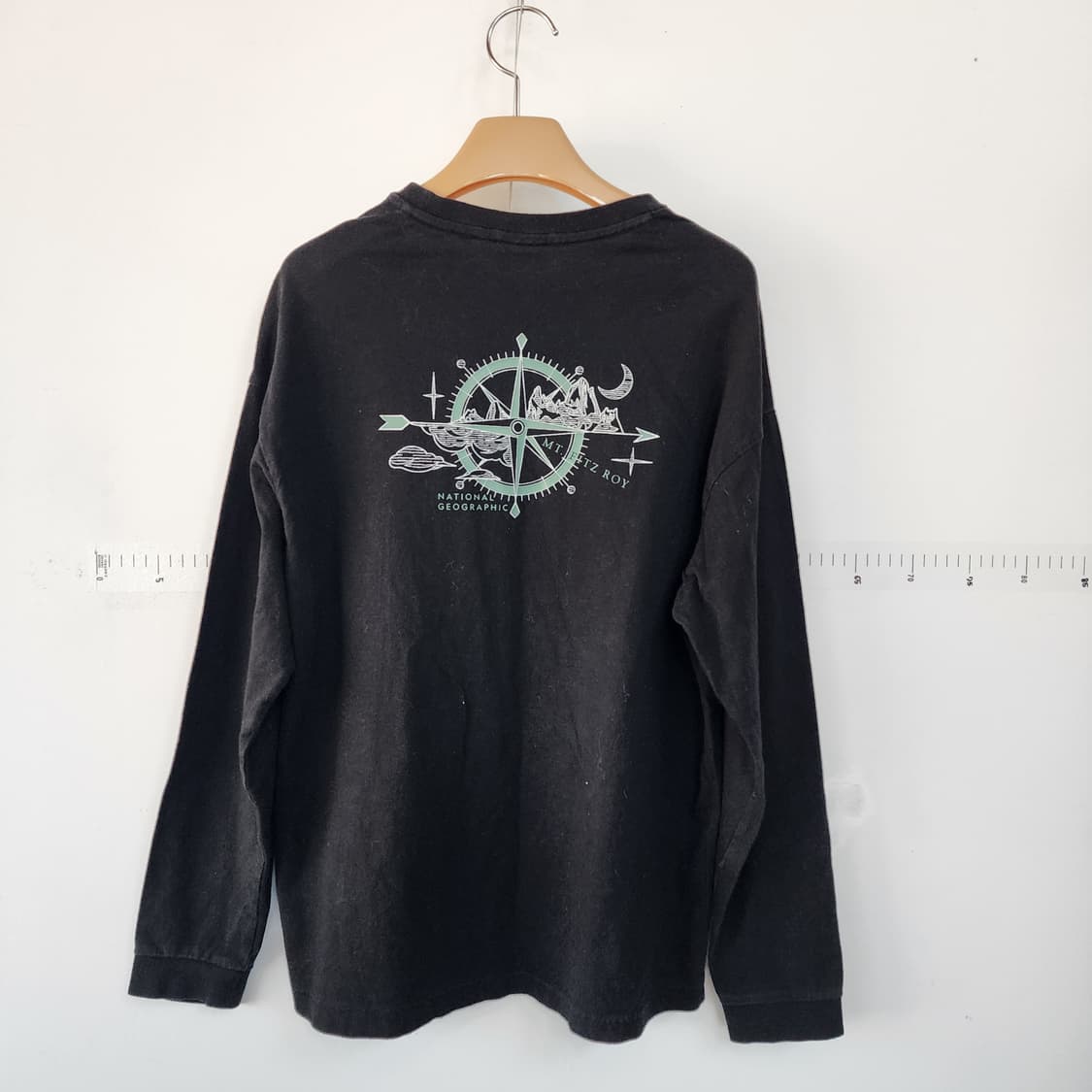 내셔널지오그래픽 키즈 포켓 긴팔 티셔츠 블랙 상품이미지3
