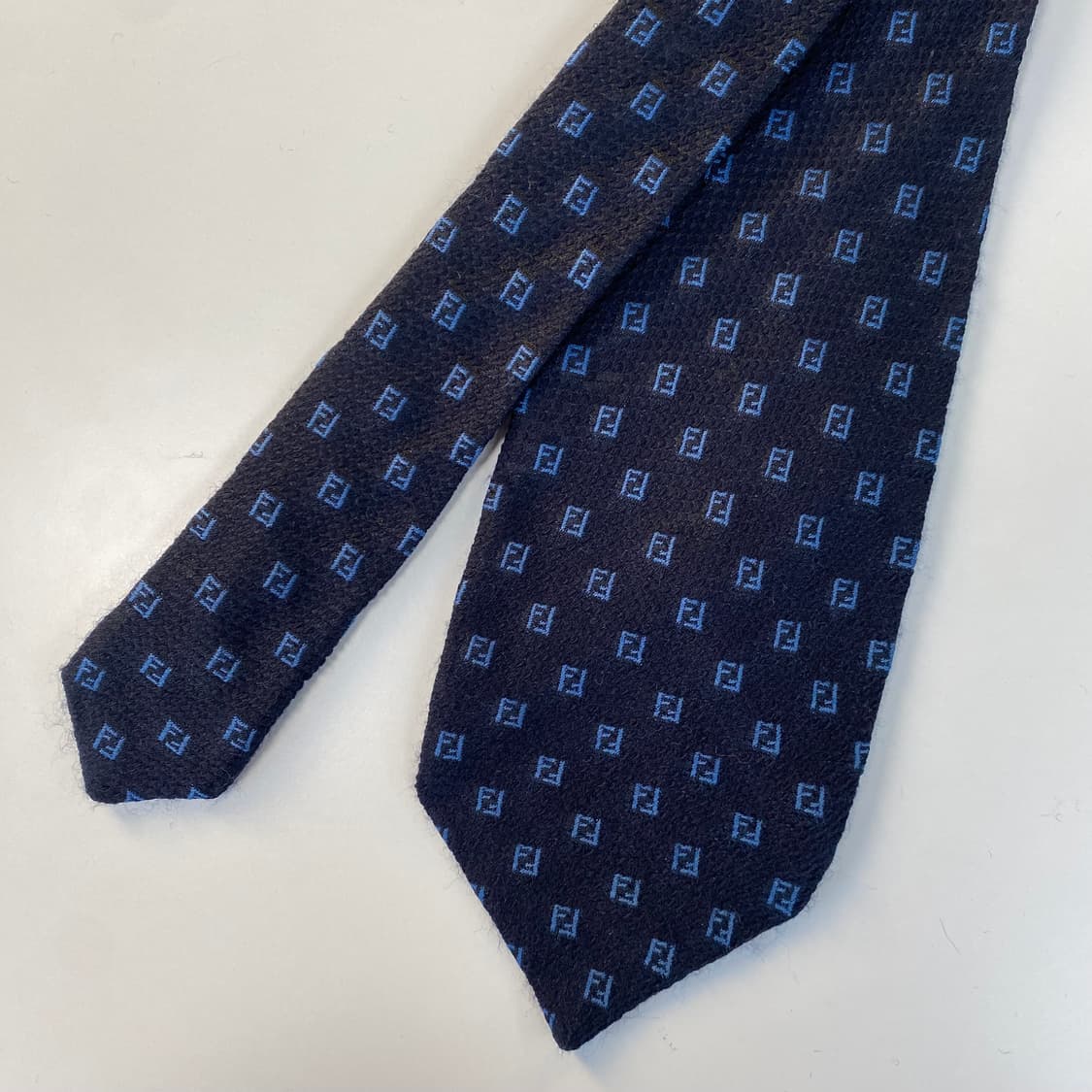 펜디 (FENDI) FF 모노그램 정품 명품 울혼방넥타이 상품이미지1