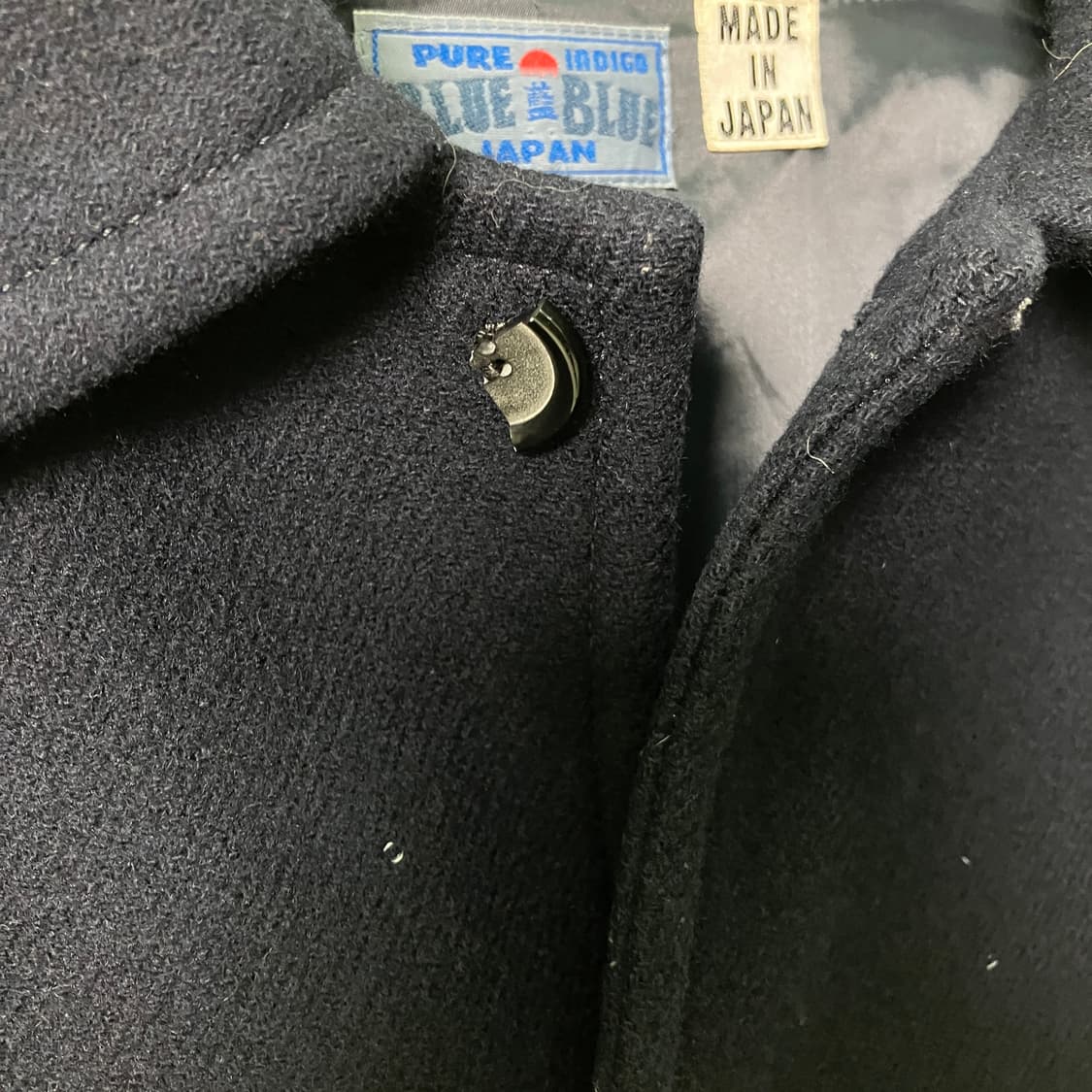 블루블루재팬 네이비 울 롱 코트 상품이미지8