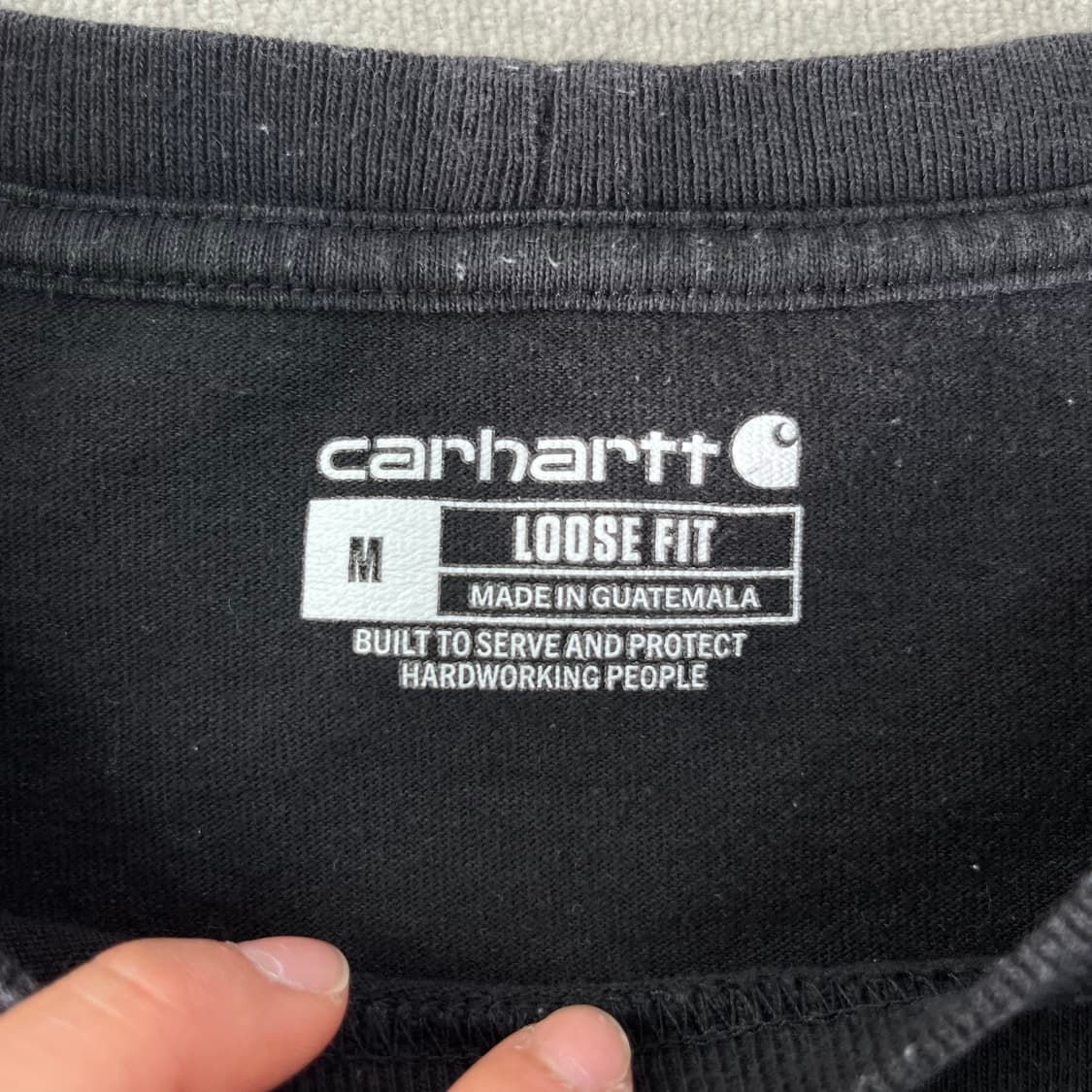 100 칼하트 루즈핏 원포켓 롱슬리브 티셔츠 상품이미지3