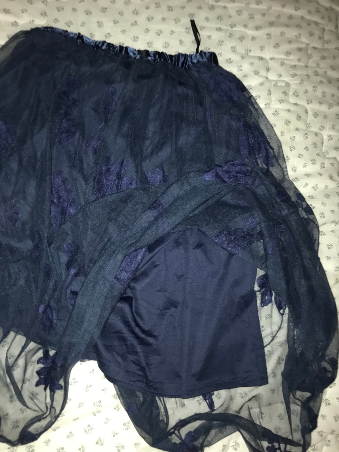 레이어드 오리엔탈 스커트 레이스 빈티지 치마 상품이미지3