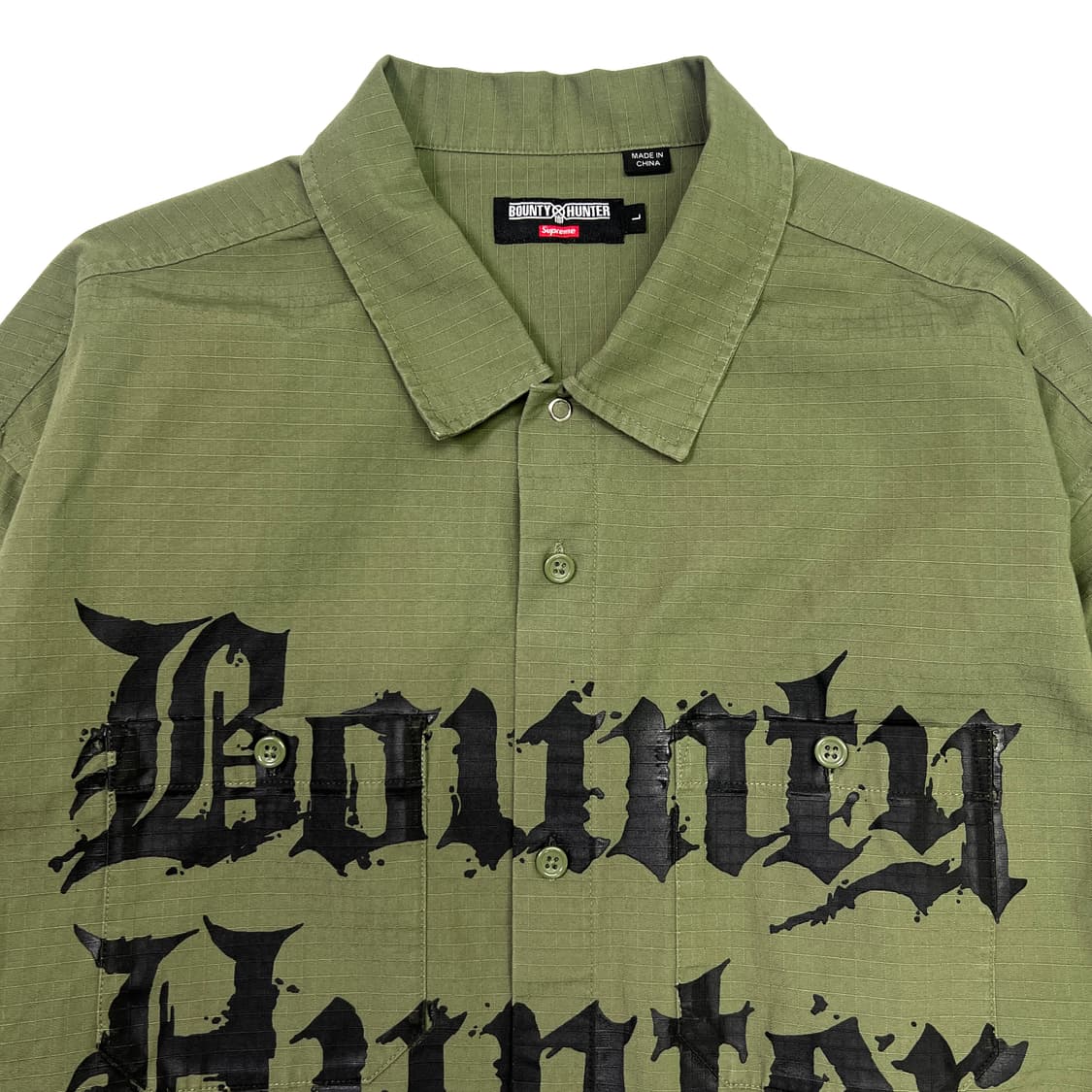슈프림 x 바운티 헌터 립스탑 셔츠 올리브 - 23FW 상품이미지3