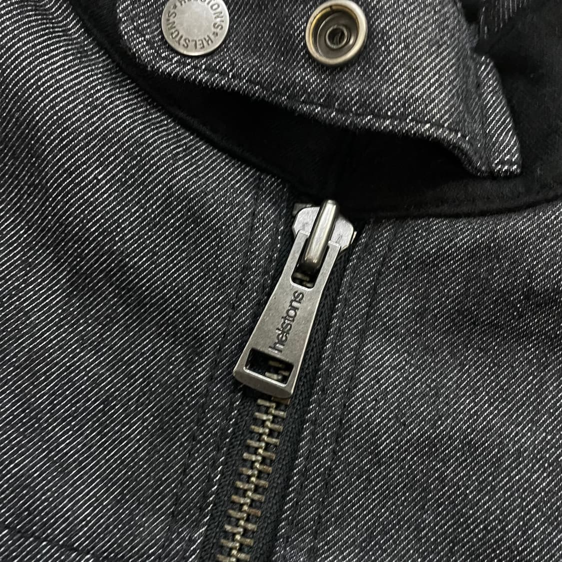 헬스톤스 Helstons 윈스턴 코튼 데님 레더 자켓  상품이미지5