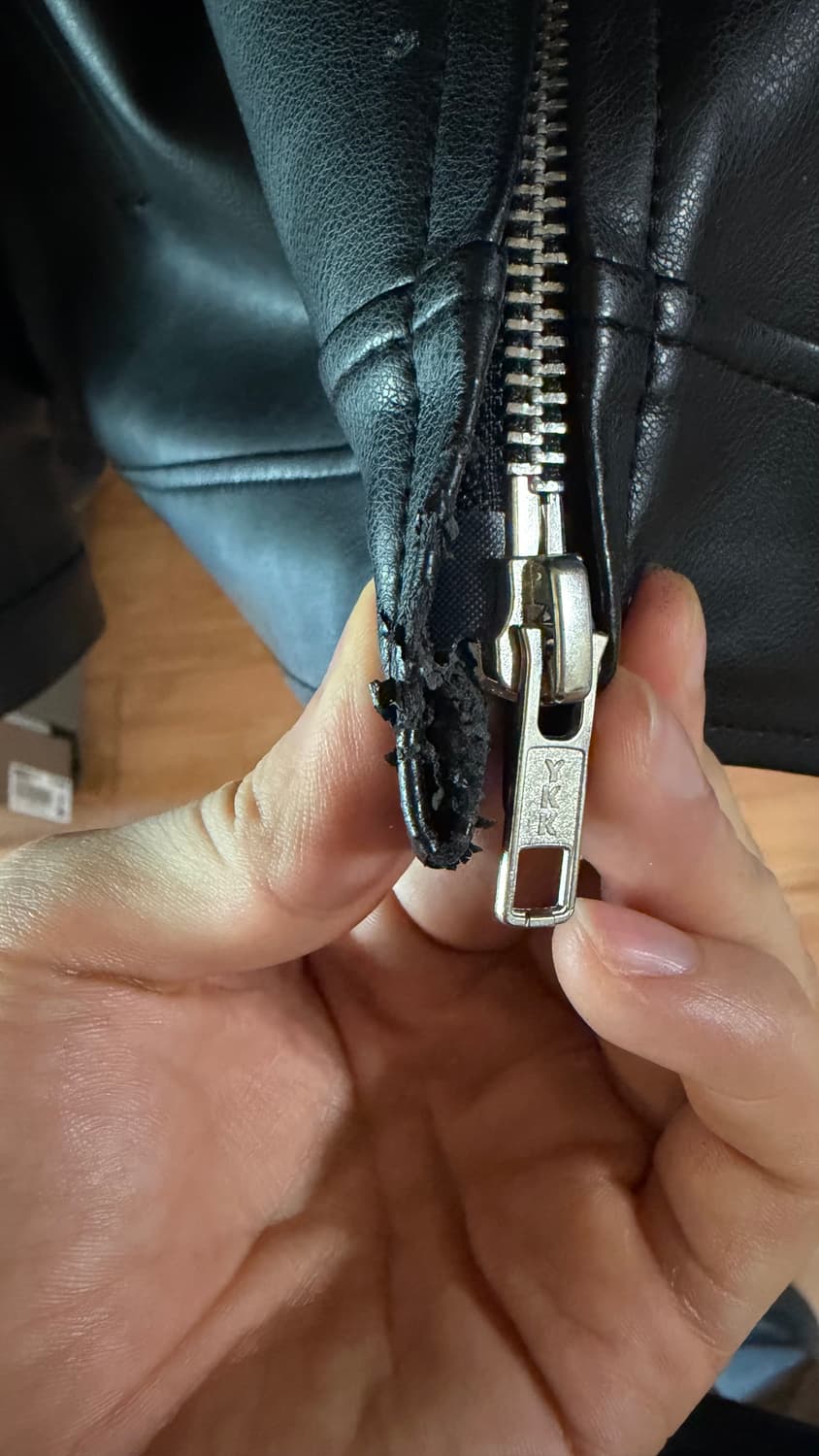 도프제이슨 오버핏 비건레더 싱글 자켓 L 상품이미지5