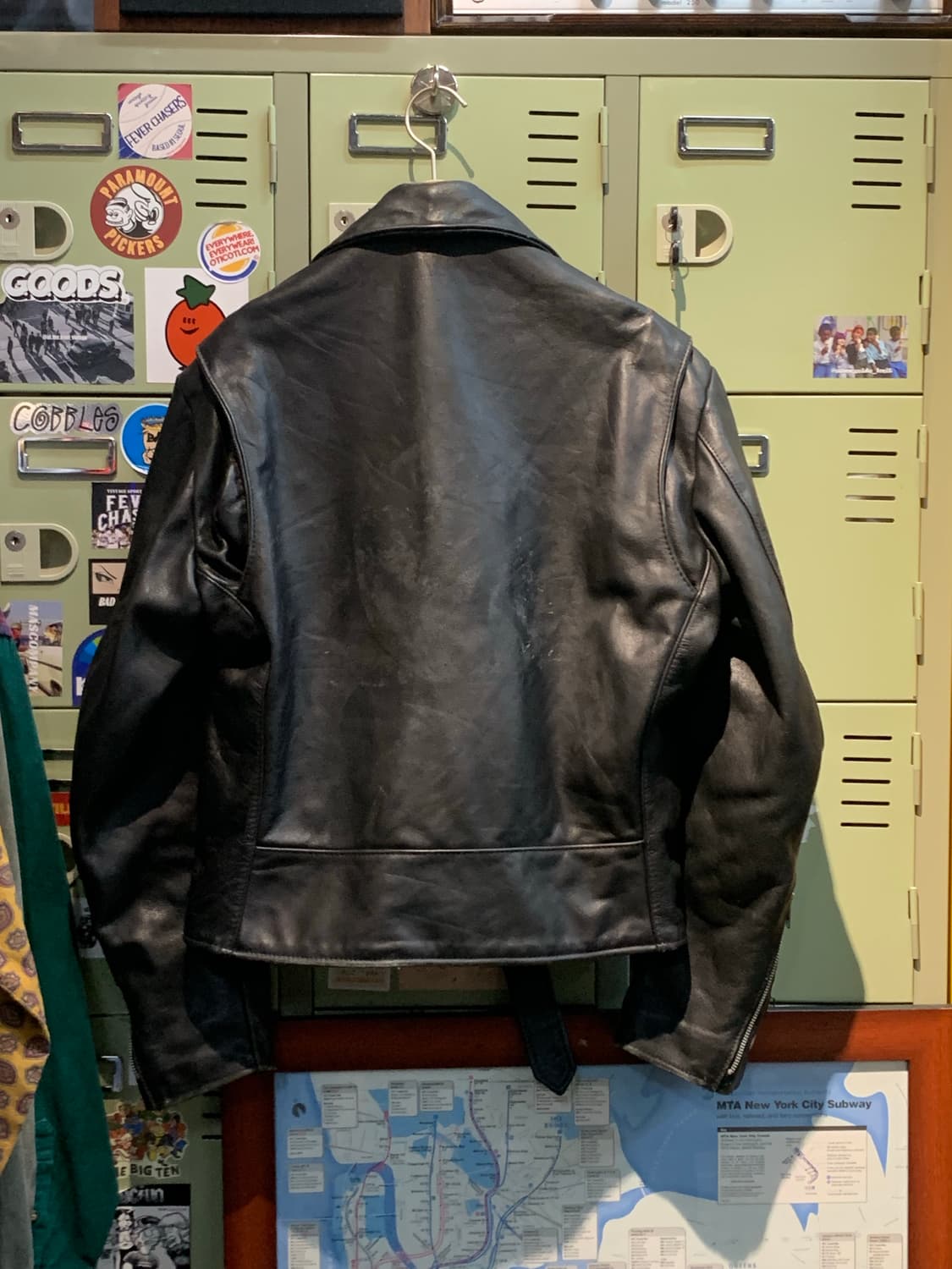 70s Excelled 레더 바이커 자켓 (40 REG) 상품이미지5