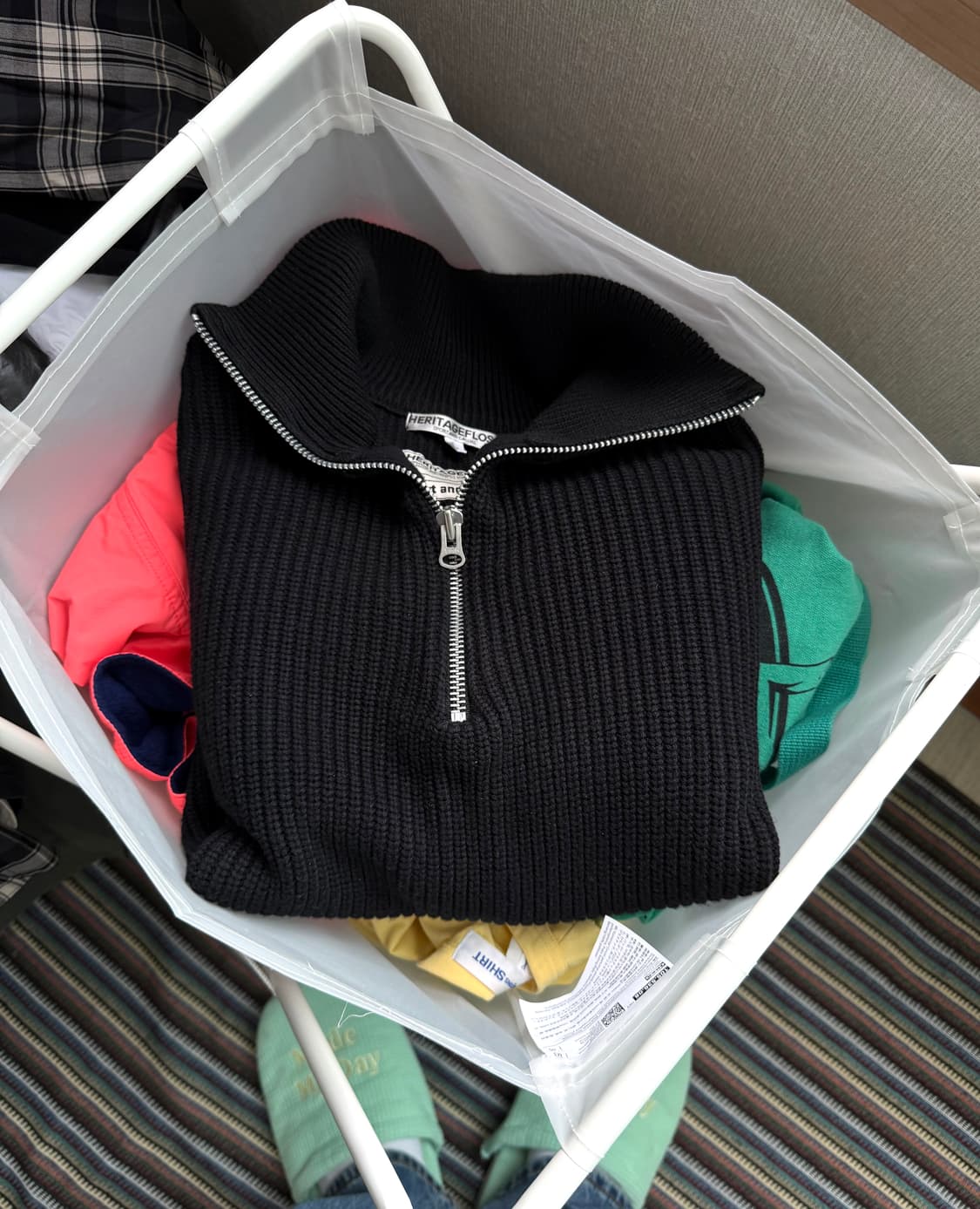 헤리티지플로스 니트 집업 상품이미지2