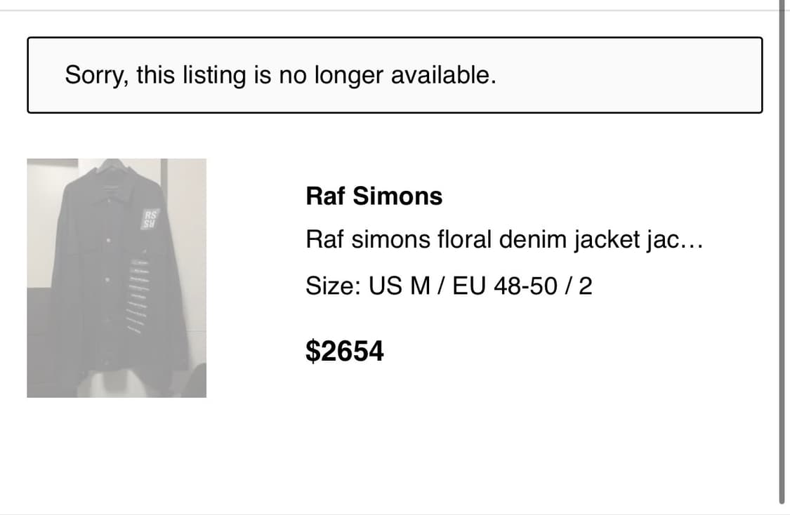 M/ 라프시몬스 플라워 뉴오더 PCL 자켓(새상품) 상품이미지3