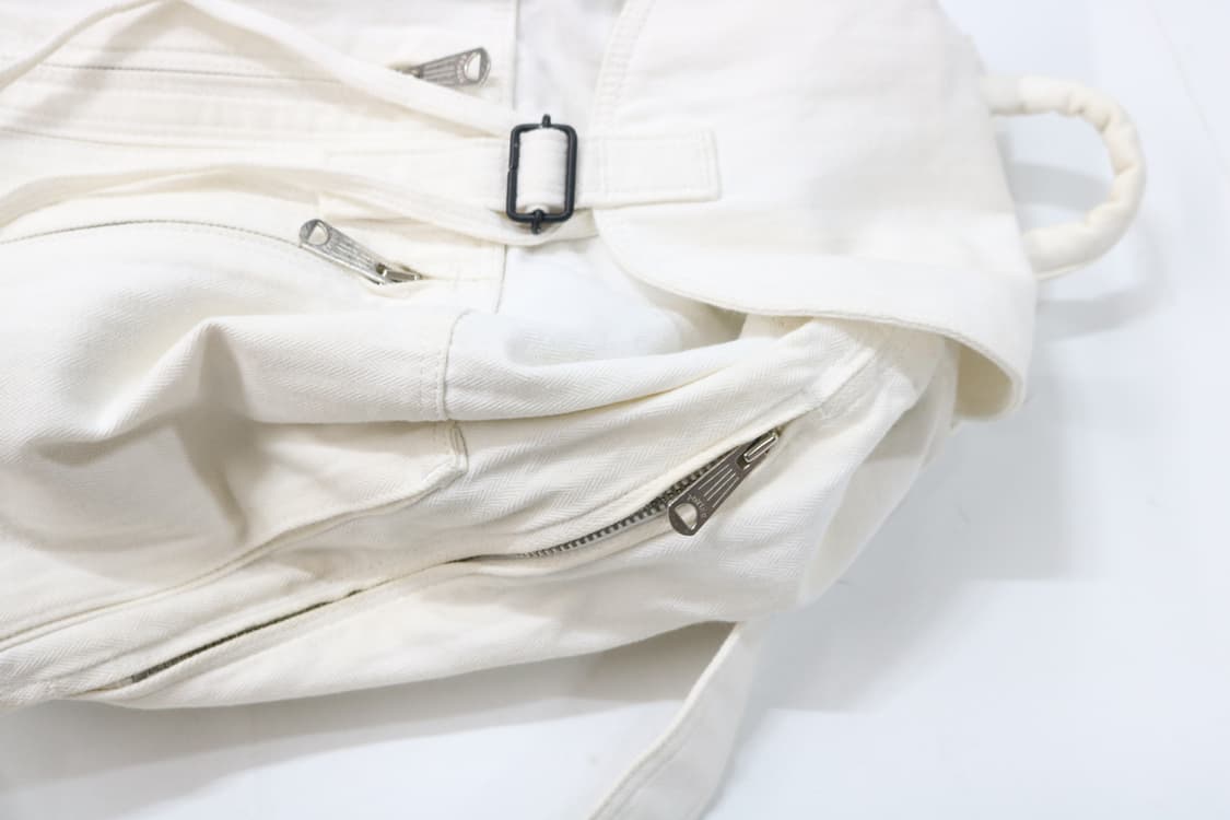 PORTER 포터 화이트 헤링본 코튼 캔버스 백팩 상품이미지6