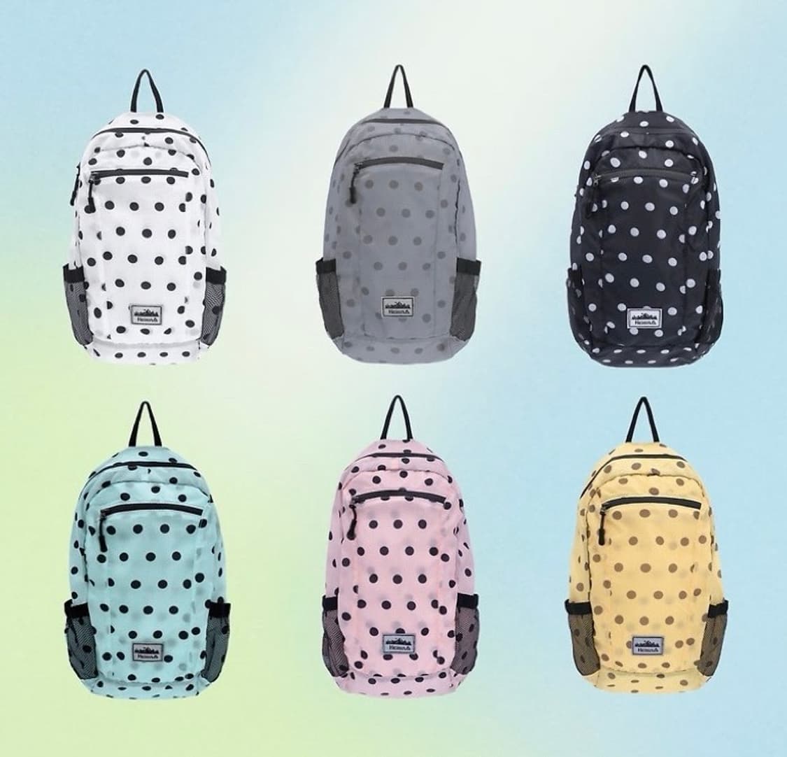 [미개봉/새상품] 하이산 도트 백팩 6컬러 상품이미지1