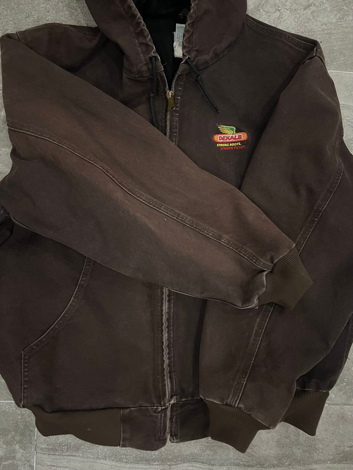 (XL) 칼하트 후드 덕 액티브 자켓 J25 DKB 다크브라운 상품이미지7