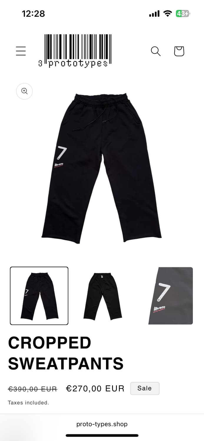 프로토타입스 스웻팬츠 상품이미지1