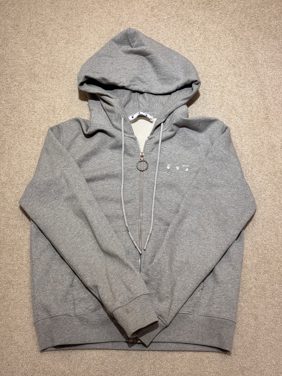 Off-White 후드집업 그레이 상품이미지1