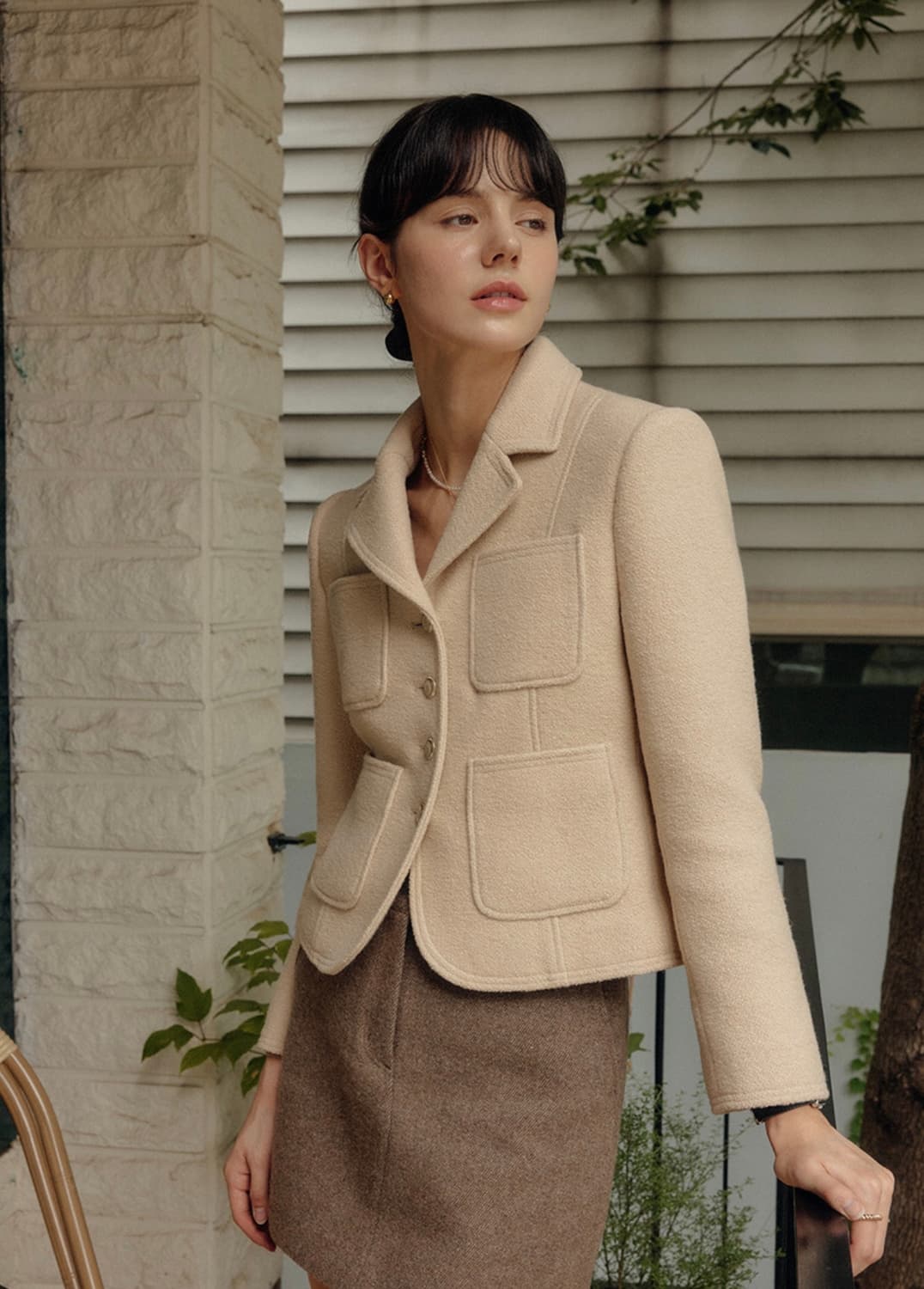 룩캐스트 에버리 울트위드 자켓 23년도 상품이미지1