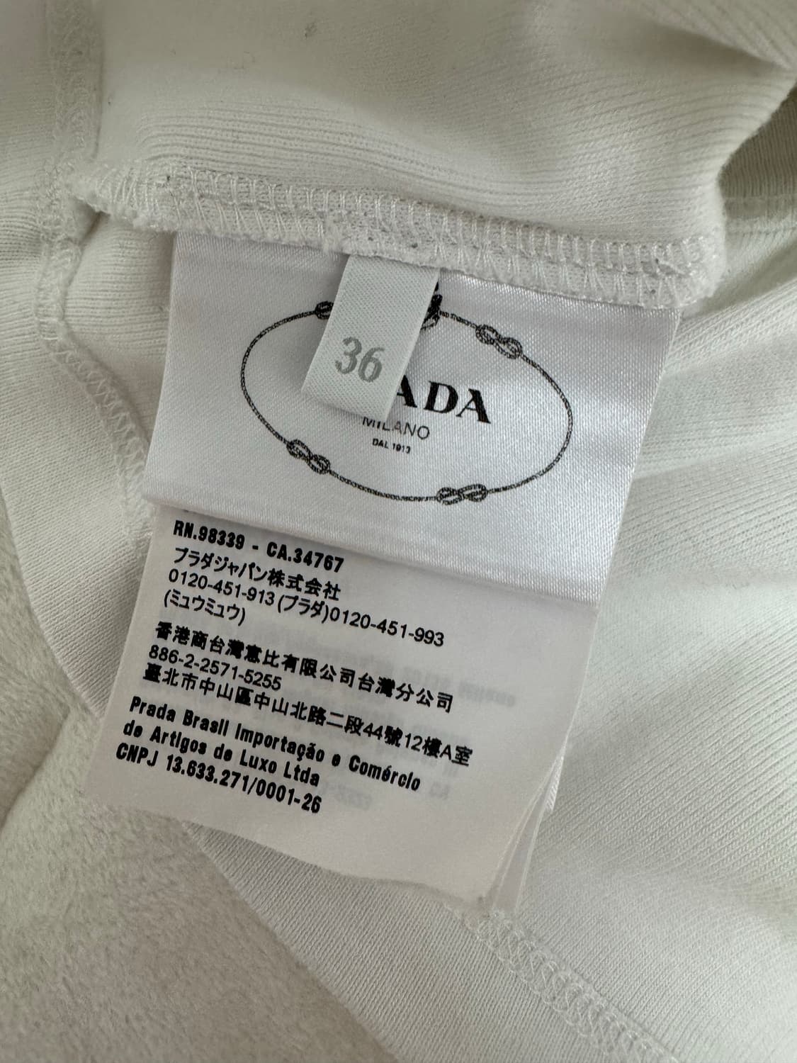 프라다 저지 크롭 탱크 탑 36 상품이미지5