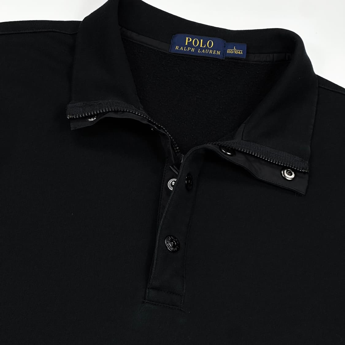 폴로 랄프로렌 PRL 블랙 반집업 맨투맨 (L) 상품이미지3