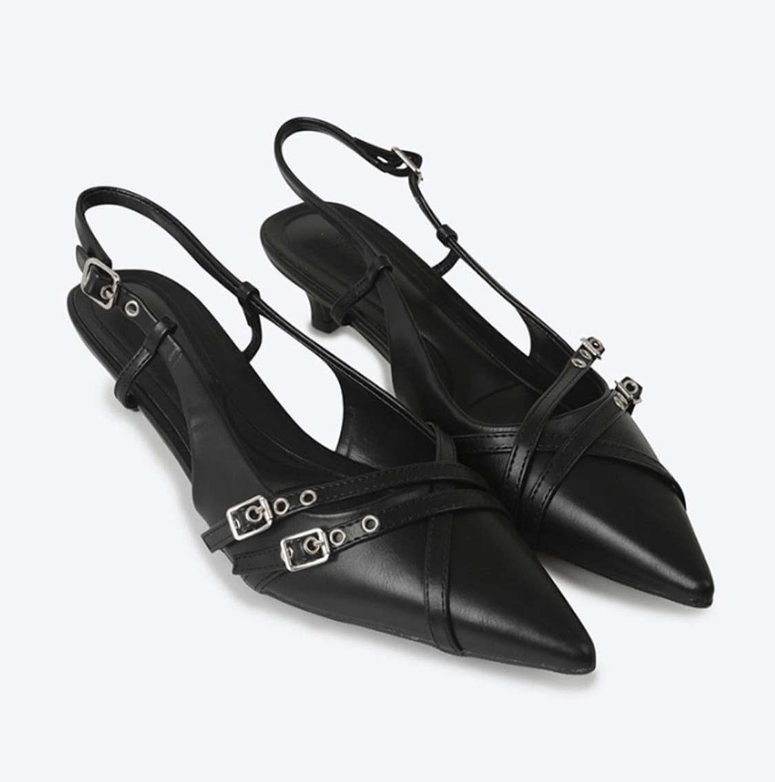 스틸레토 트리플 버클 슬링백 구두 235 상품이미지4