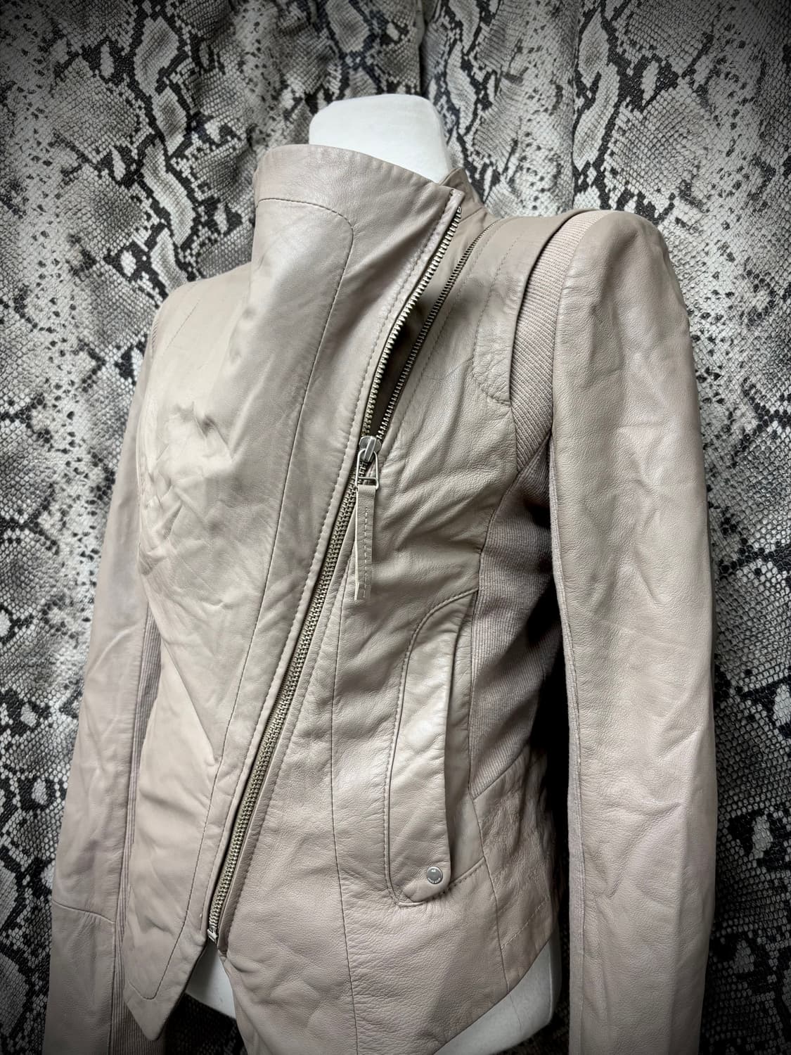  Anne Klein Draped Utility SheepSkin Lea 상품이미지2