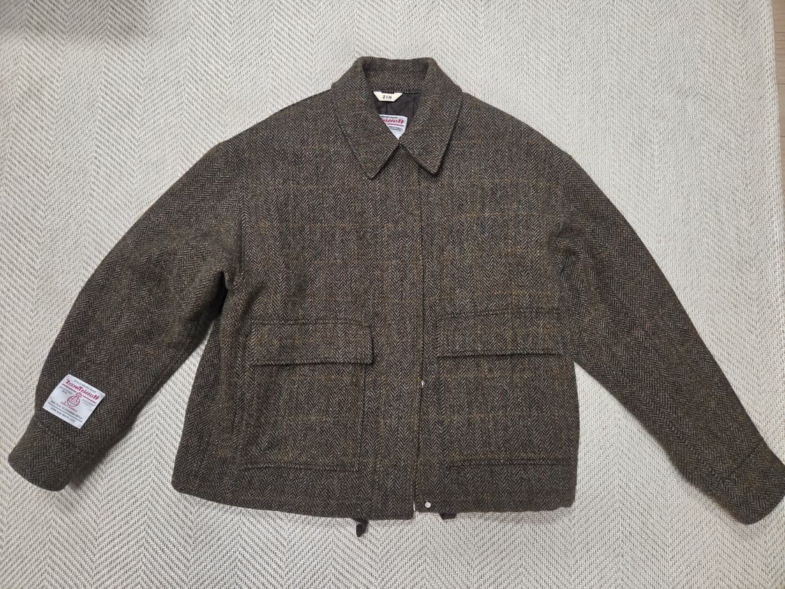 헤지스 해리스트위드 헤링본 자켓 상품이미지1