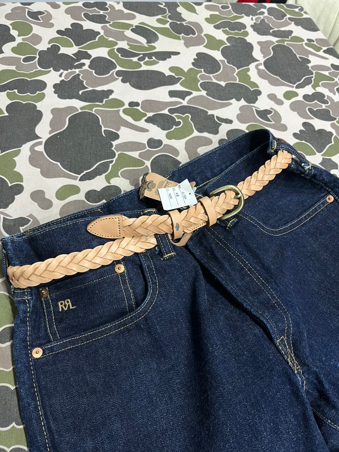 Wrangler 랭글러 소가죽 벨트 Made in JAPAN 새상품 상품이미지1