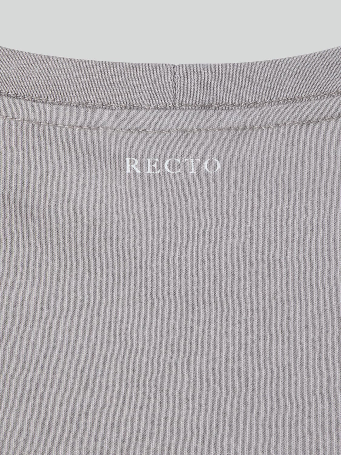 렉토 26SS 컴팩트 코튼 반팔 티셔츠 세피아 그레이 상품이미지10