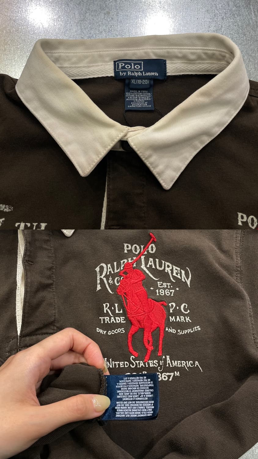 (XL) POLO 폴로 랄프로렌 카라 럭비티 빅포니 상품이미지8