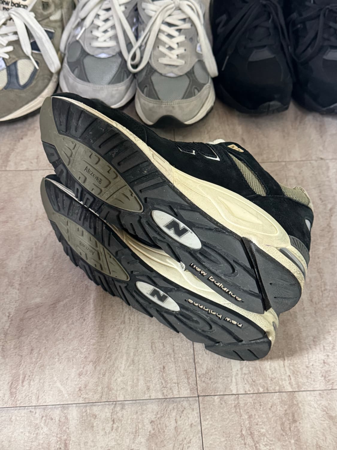 풀박) 뉴발란스 990v2 Made in USA 블랙 트루 카모 275 상품이미지4