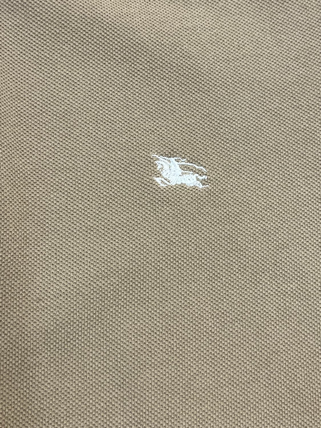 버버리 반팔 카라티 베이지 S #csz3797 상품이미지5