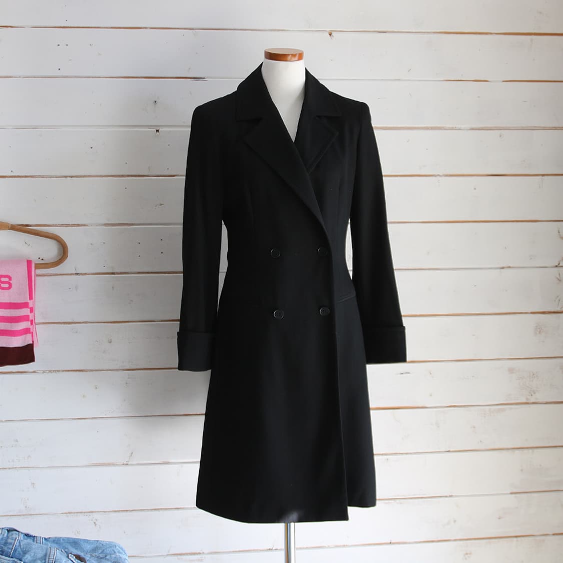 EMPORIO ARMANI 울 더블 브레스트 코트 (여성용 40) 상품이미지1