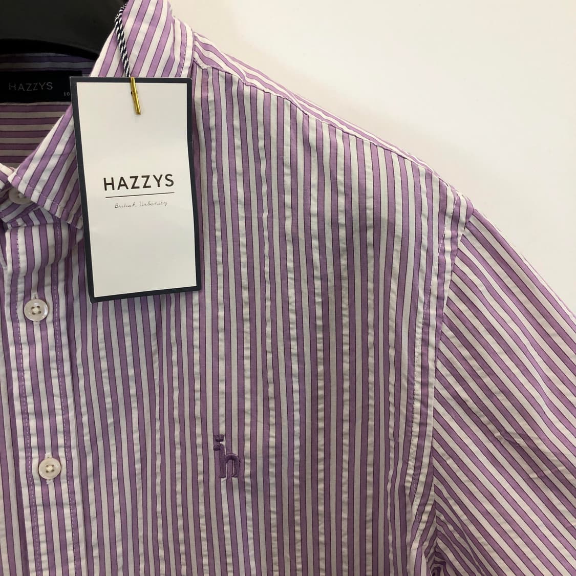 HAZZYS 헤지스(새상품) 반팔셔츠 105 퍼플 상품이미지2