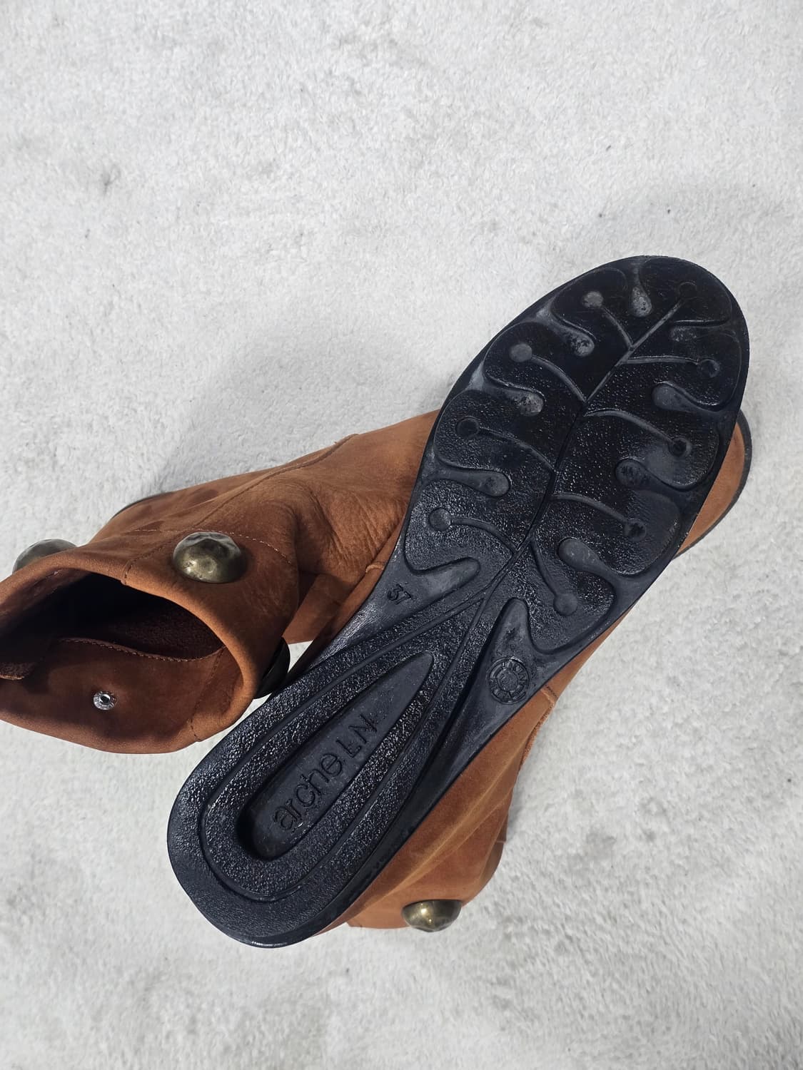 아르케 레더 스웨이드 앵클 부츠 37 상품이미지6