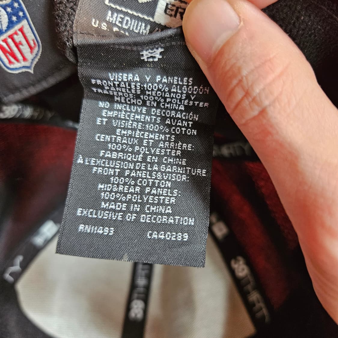 뉴에라 x NFL 카모플라쥬 메쉬 볼캡 M/L size 상품이미지5