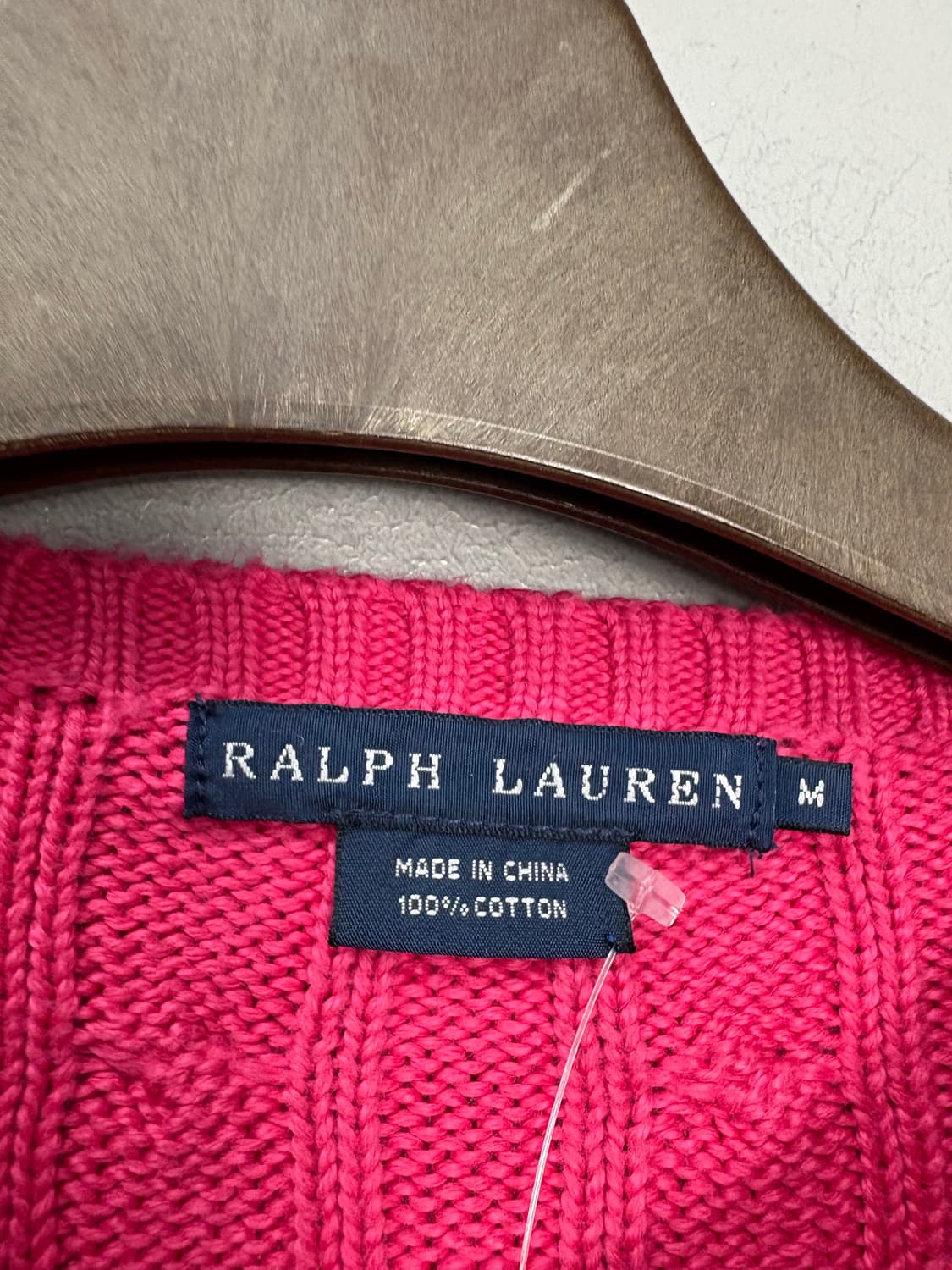 폴로랄프로렌 핑크 꽈배기 니트 가디건 A3039 상품이미지5
