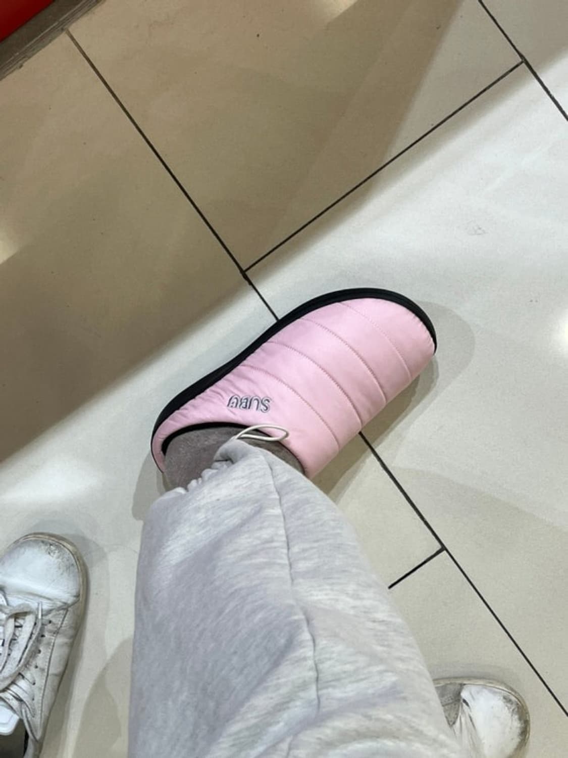 스부 패딩슬리퍼 핑크 240 상품이미지3