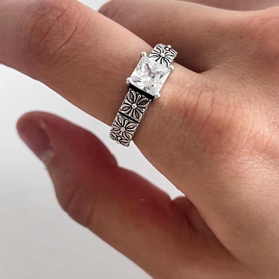 크리스탈 크롬 반지 상품이미지7