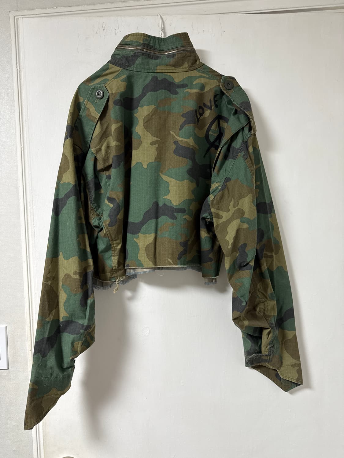 스탠드얼론  밀리터리 하이넥크롭자켓 상품이미지4