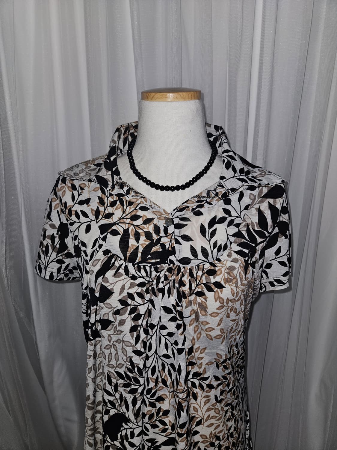 colza 빈티지 블랙보리 블라우스 상품이미지2