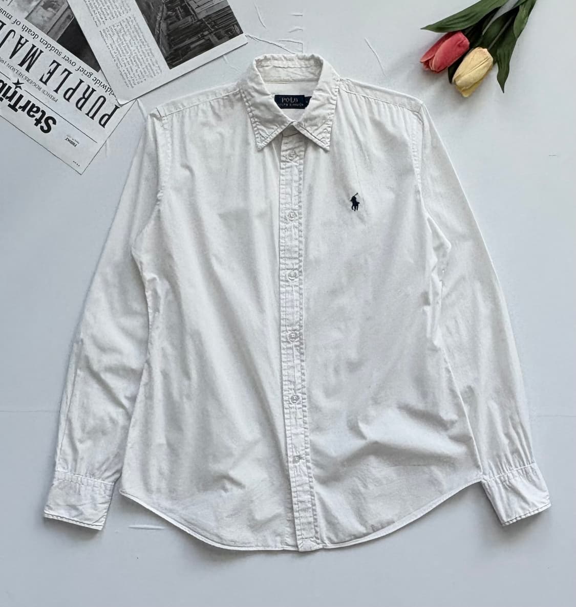 Polo 폴로랄프로렌 신형 화이트 셔츠 상품이미지2