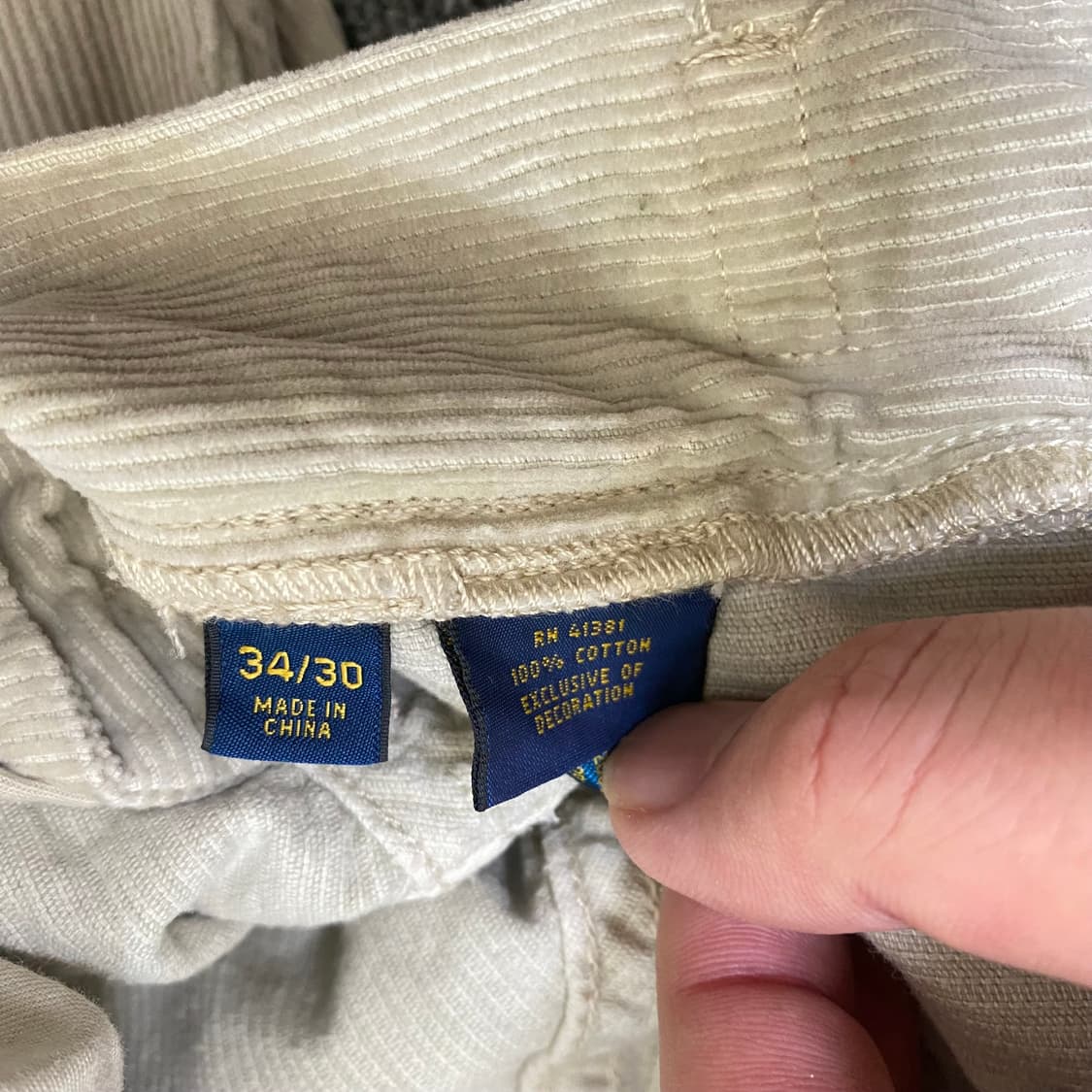 🌊Polo coduroy Straight pants 상품이미지8