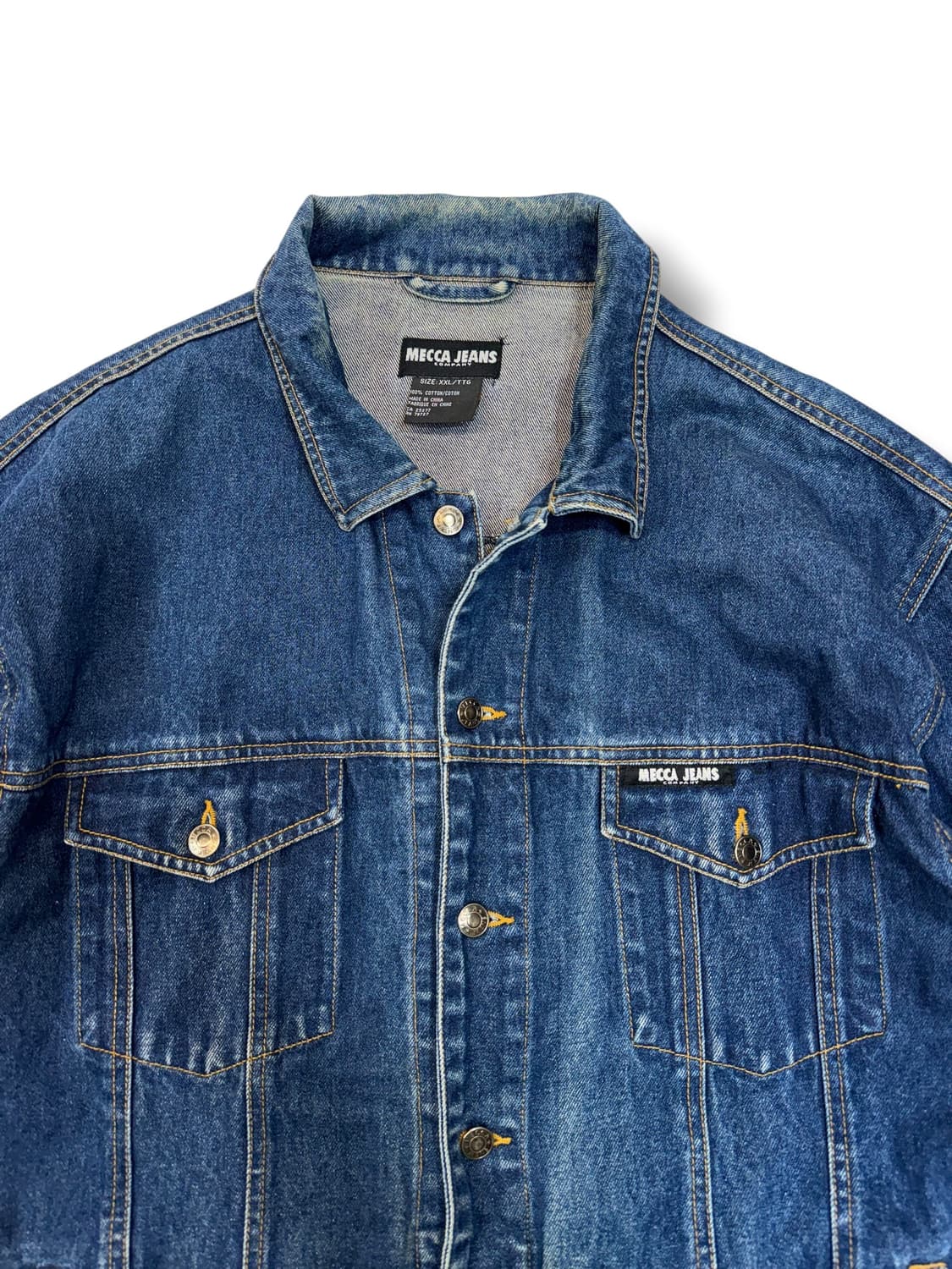 90s 메카 진스 Mecca 오버사이즈 트러커 데님 자켓 (2XL)  상품이미지2