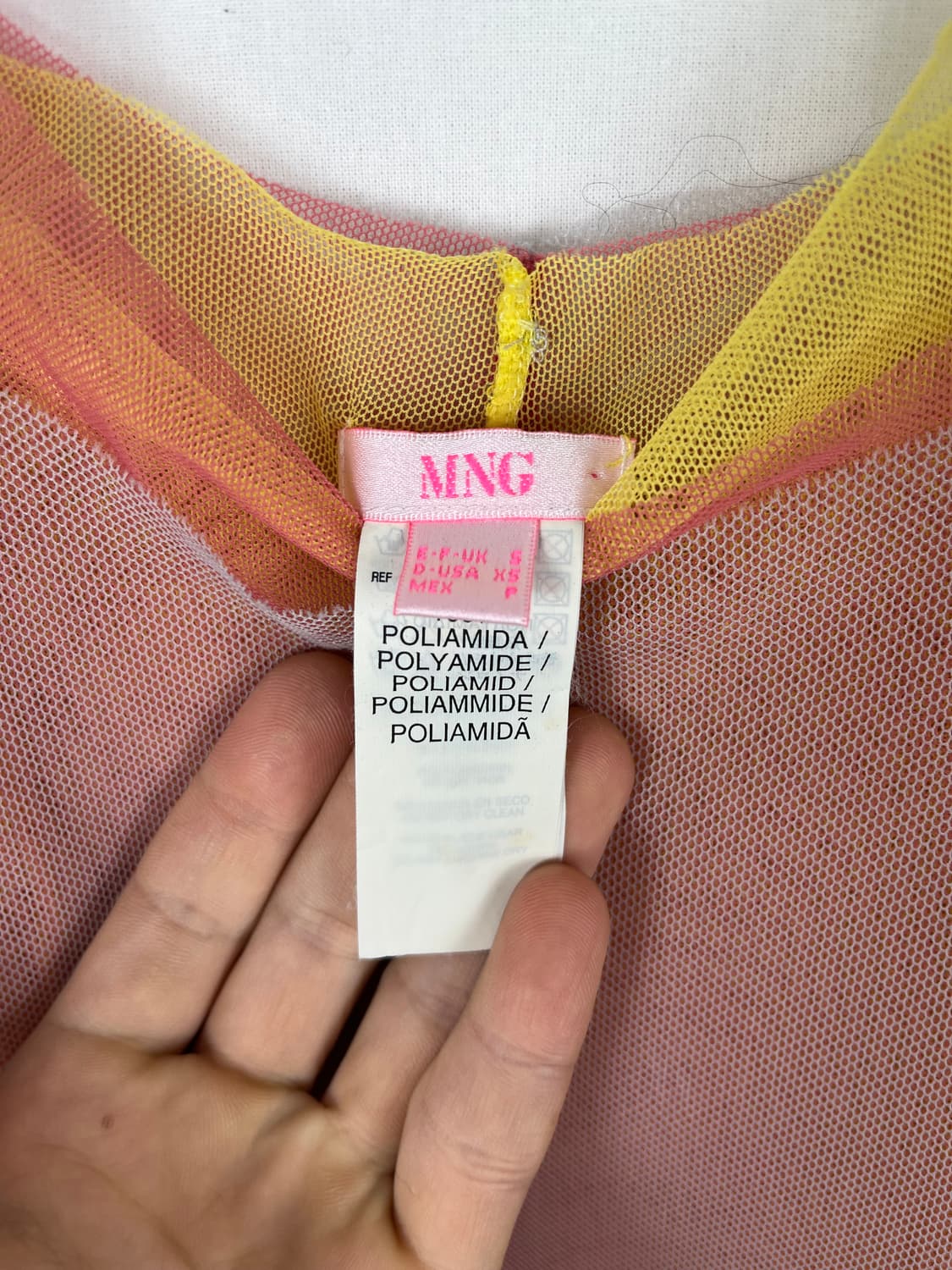 Vintage 매쉬 슬리브리스  상품이미지4