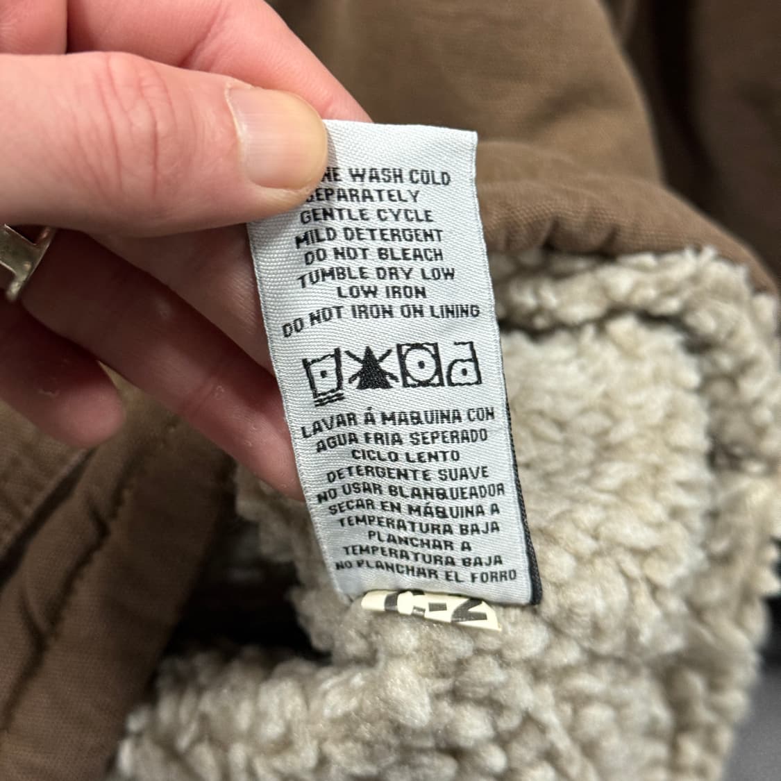 Wrangler 랭글러 빅사이즈 덕 캔버스 쉐르파 워크 자켓 상품이미지7