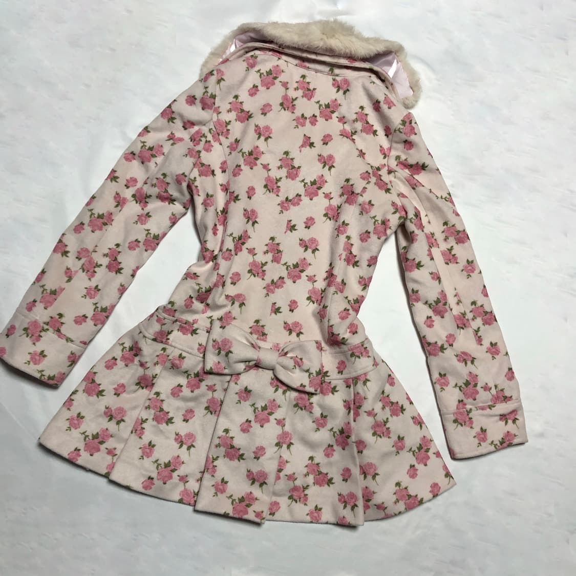 디어리 꽃무늬 코트 핑크 플로랄 deary 상품이미지4