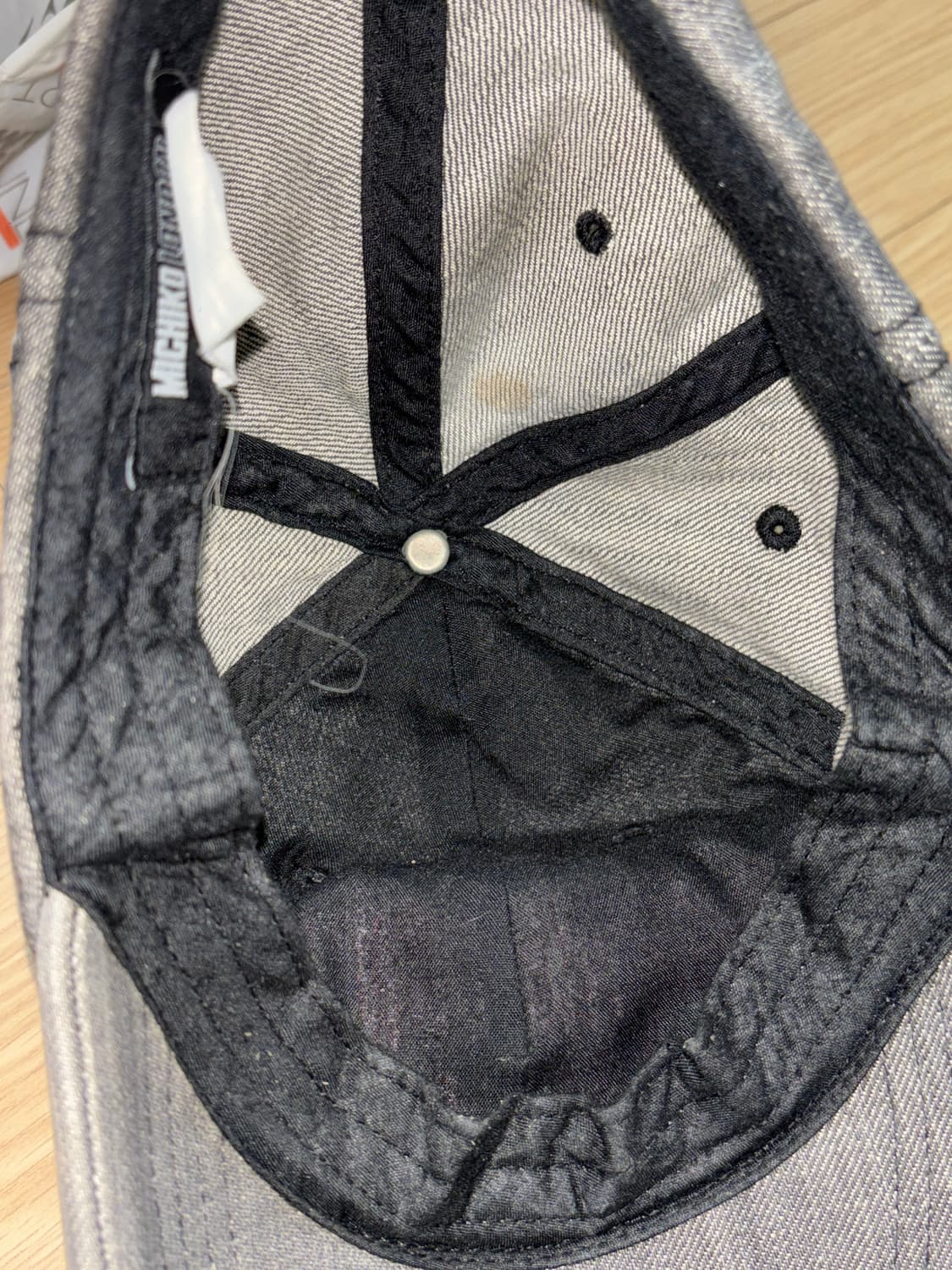 Michiko London black denim 볼캡 상품이미지3