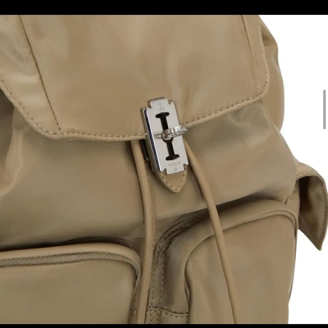 분크 헤이 더블 포켓 백팩 미듐 베이지 상품이미지3