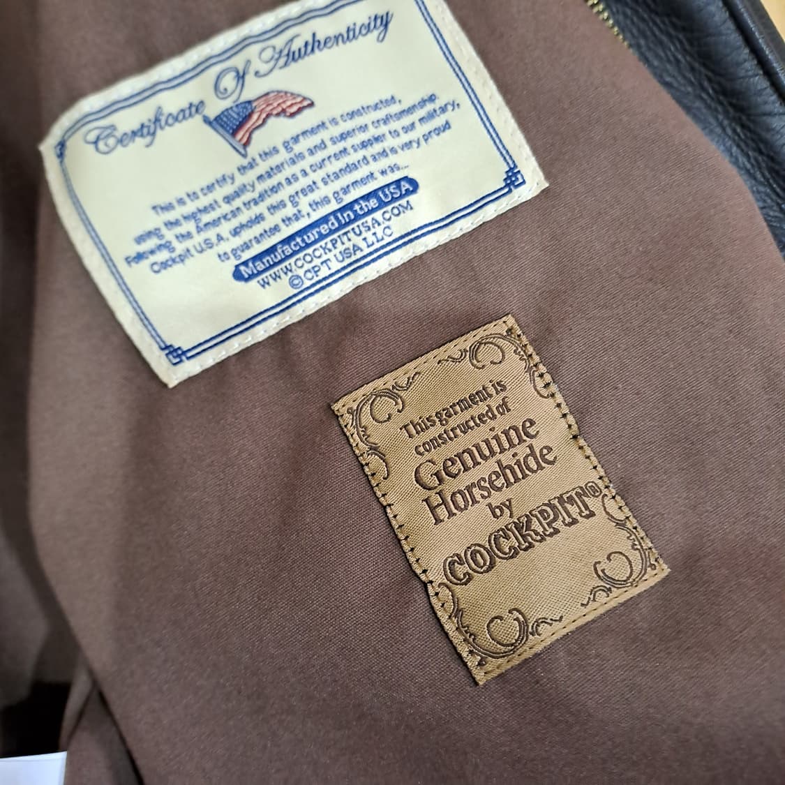 (택포) 콕핏 홀스하이드 A2 자켓 36 B240 상품이미지9