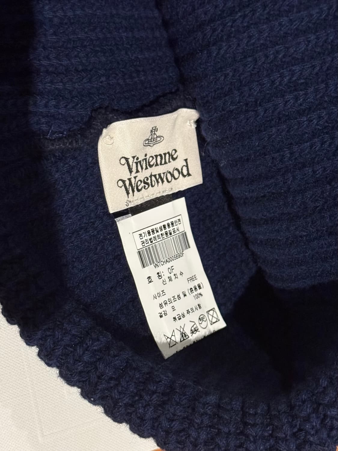 비비안웨스트우드 스포티 비니 네이비 상품이미지2